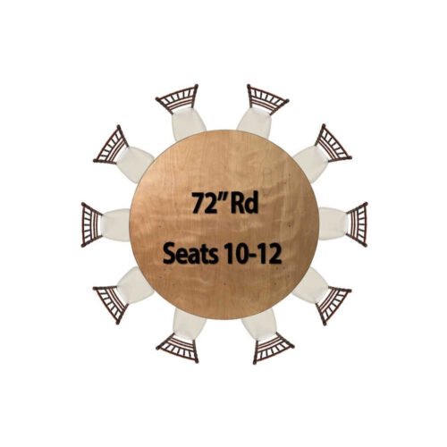 72 round wood seats 10 3