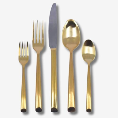 Bali Gold Brushed Flatware Collection