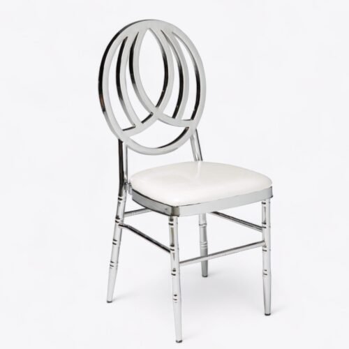 Bellini Silver DIning Chair White