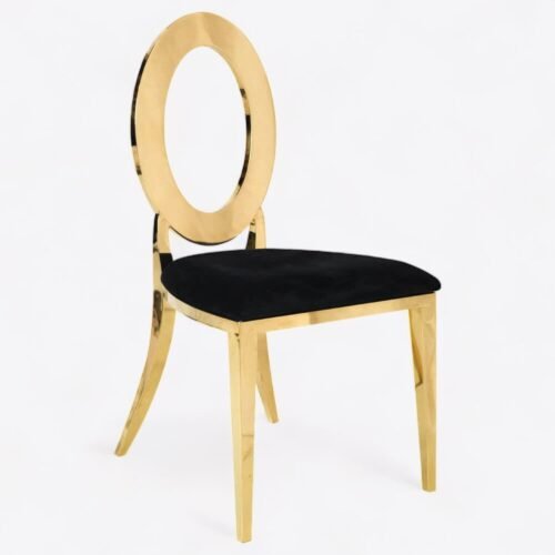 Hollywood Gold Diing Chair Black