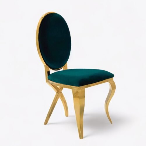 Annabelle Gold Dining Chair Green