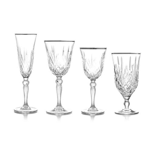 Diamond Glassware Silver Collection 1
