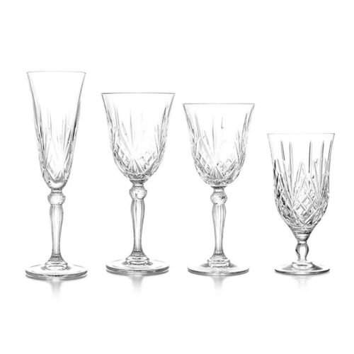 Diamond Glassware Silver Collection