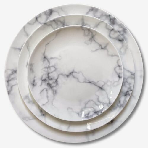 White Marble Dinnerware Collection