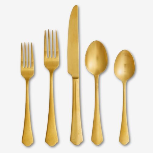 Astoria Brushed Gold Flatware Collection