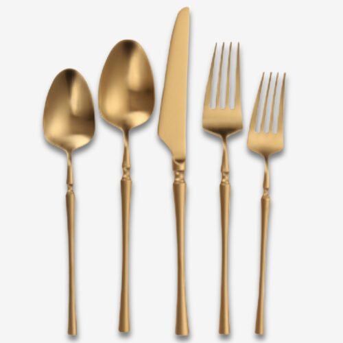 Carlton Gold Brushed Flatware Collection