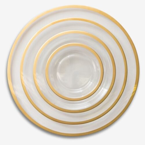 Gold Rim Dinnerware Collection