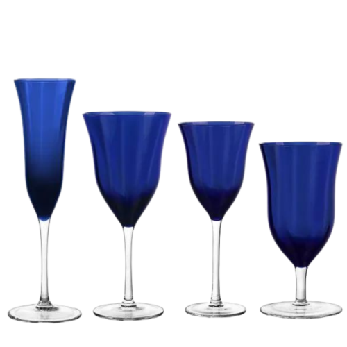 Elan Cobalt Blue Glassware