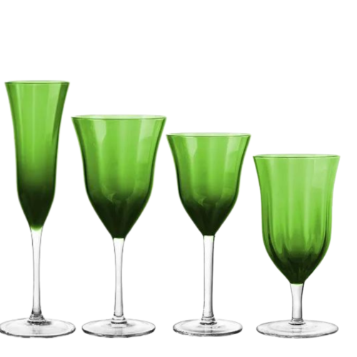 Elan Green Glassware Collection