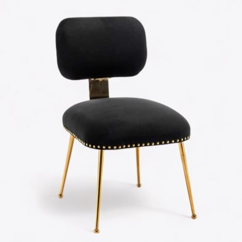 Grace Gold Dining Chair Black
