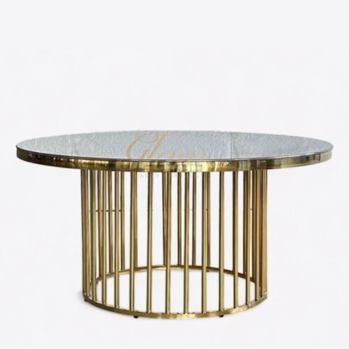 Creed Gold Round Dining Table