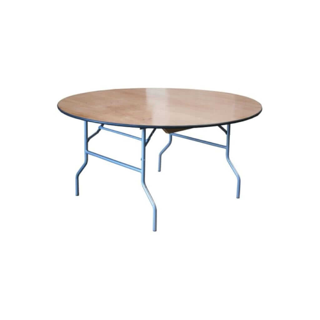 Luxor Round Silver Dining Table Glam Party Rentals