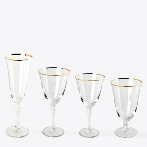 Bella Gold Glassware Collection