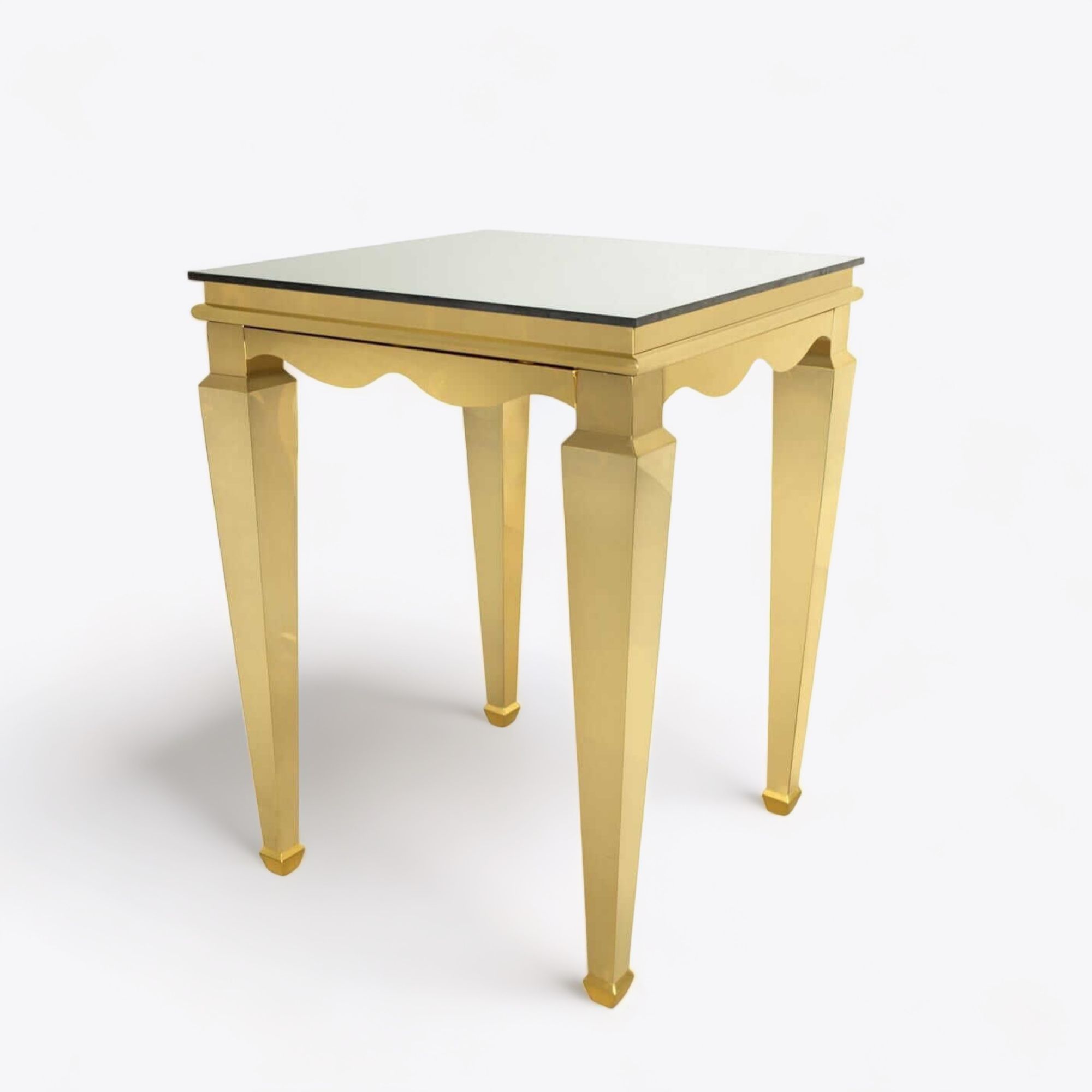 Hollywood Gold Highboy Table