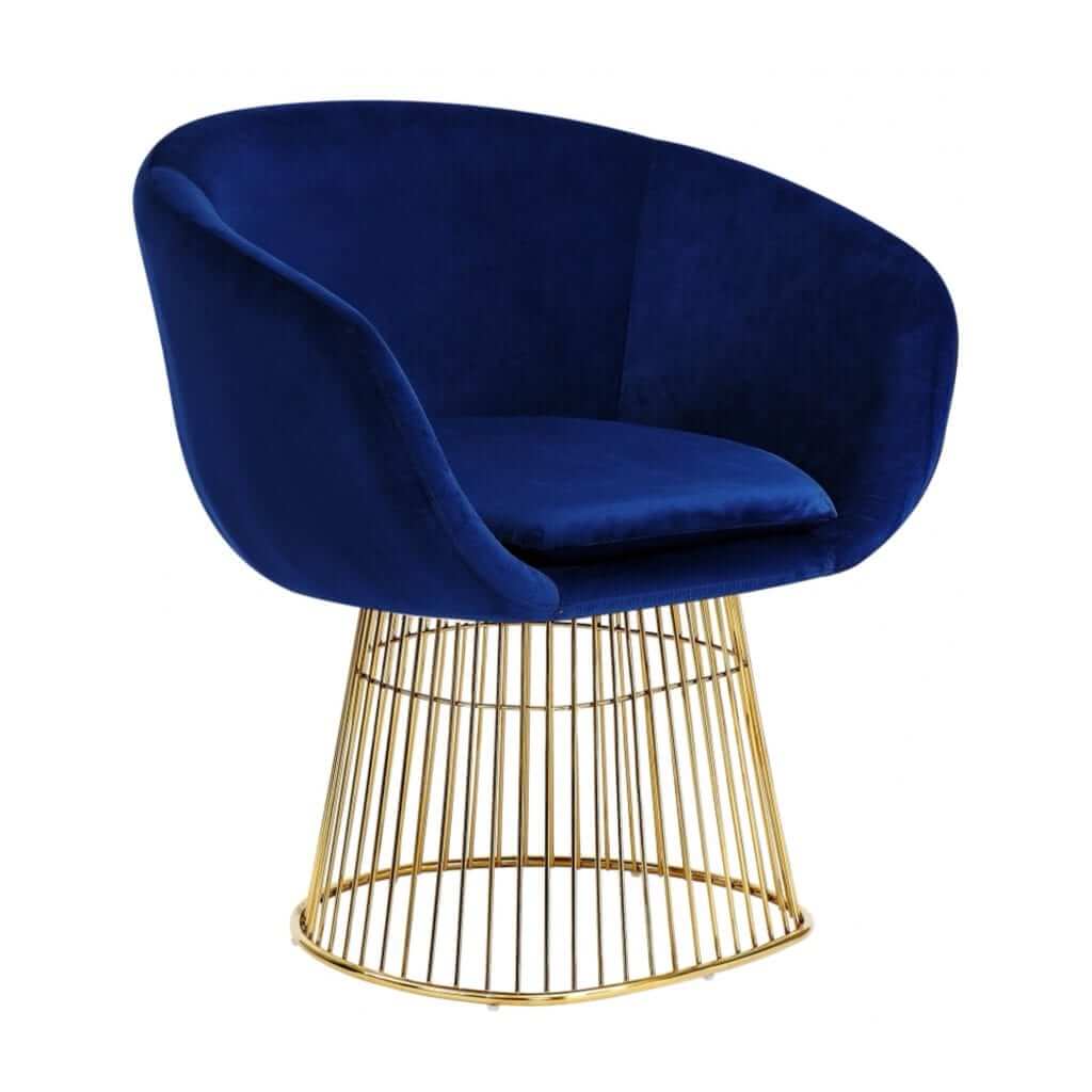 Royal Blue Lounge Chair Glam Party Rentals