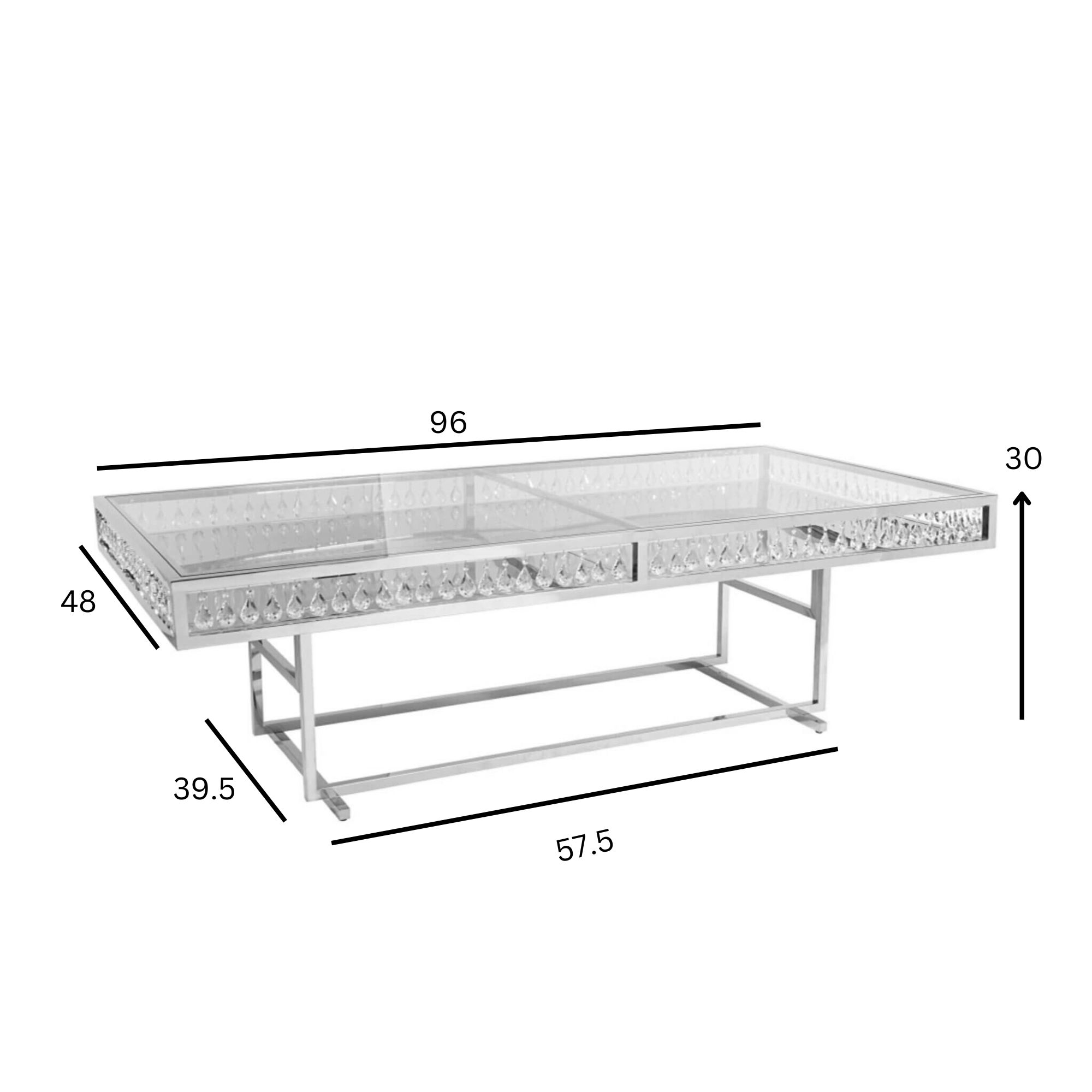 Crystal Gold Dining Table - Image 3