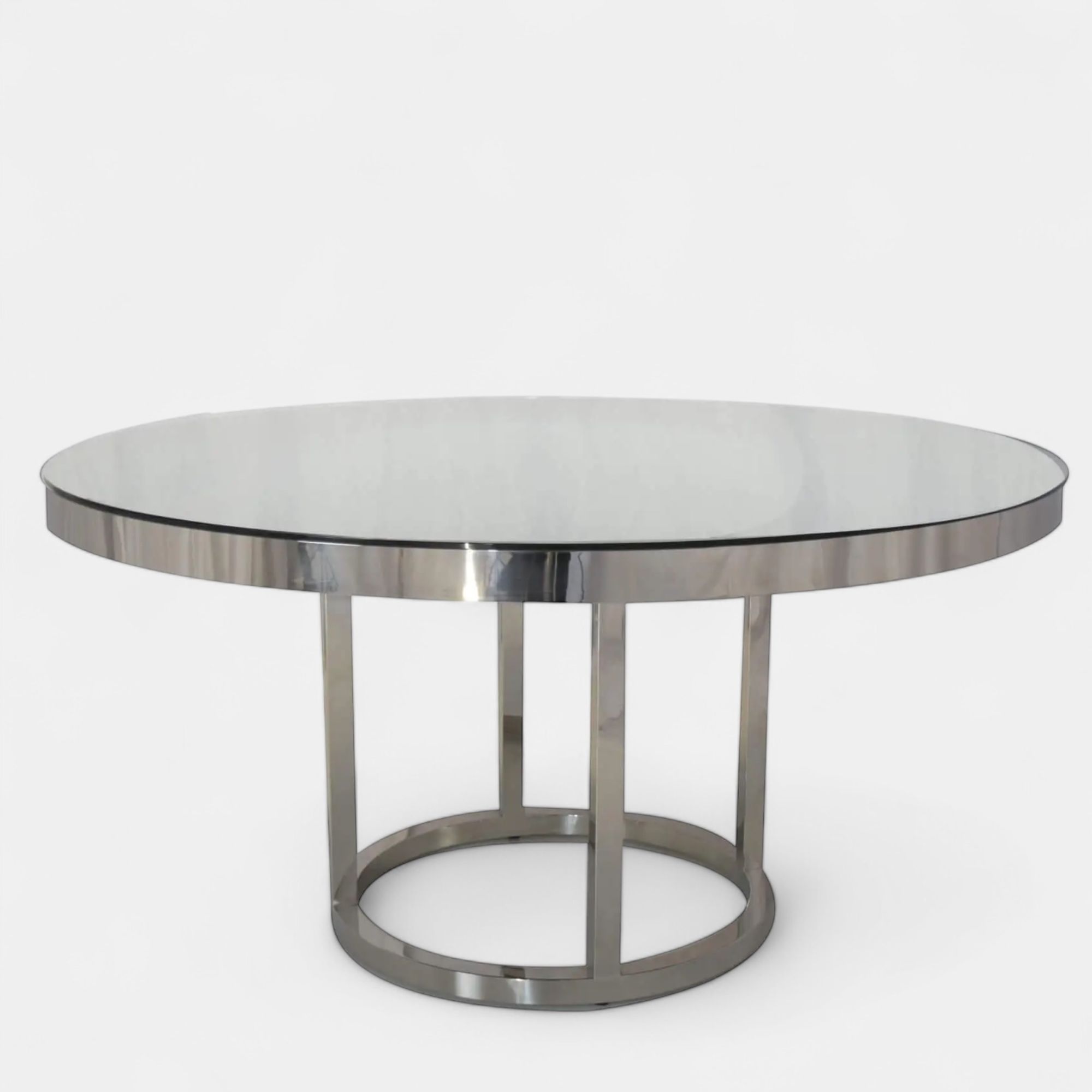 Valencia Silver Round Dining Table