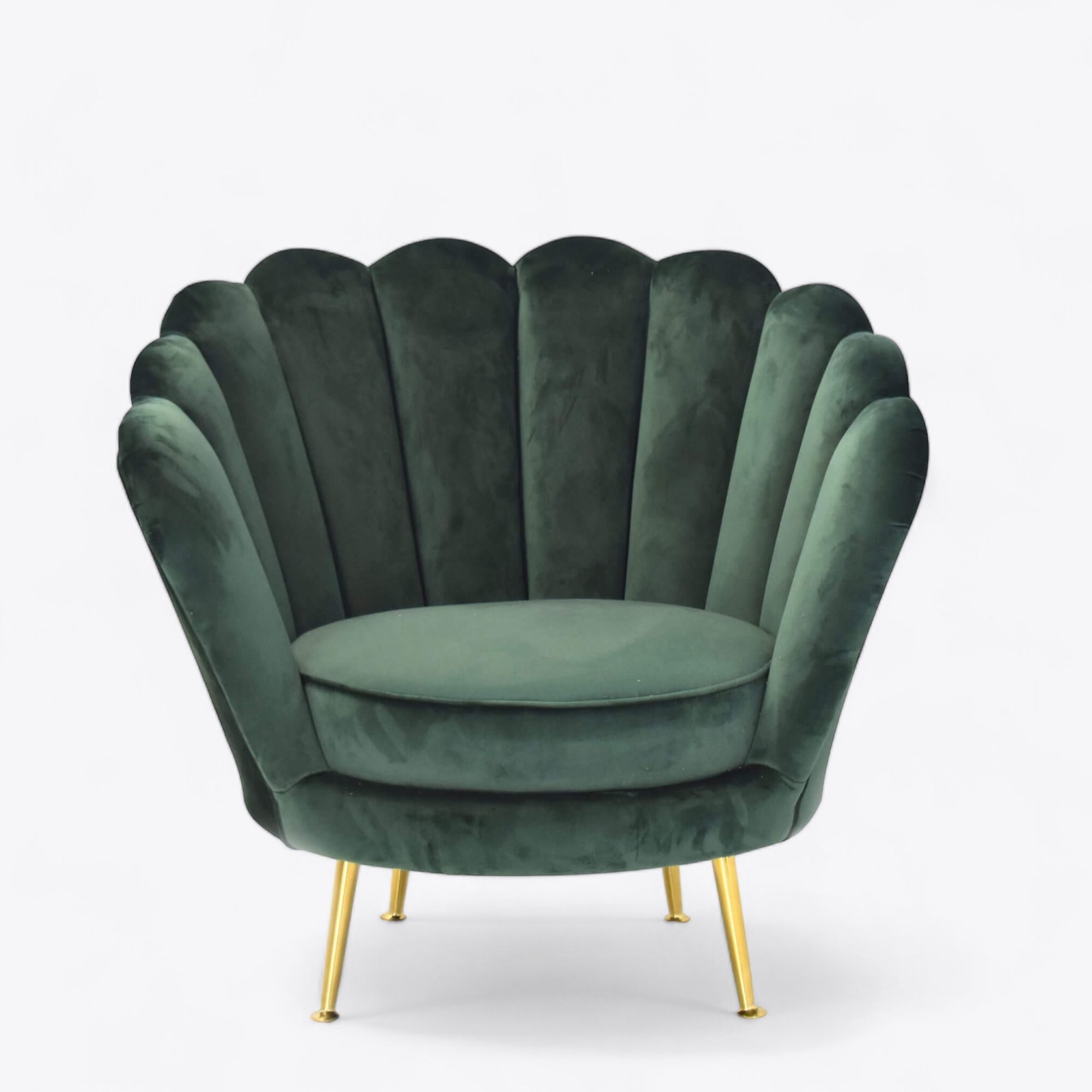 Valentina Green Lounge Chair Front