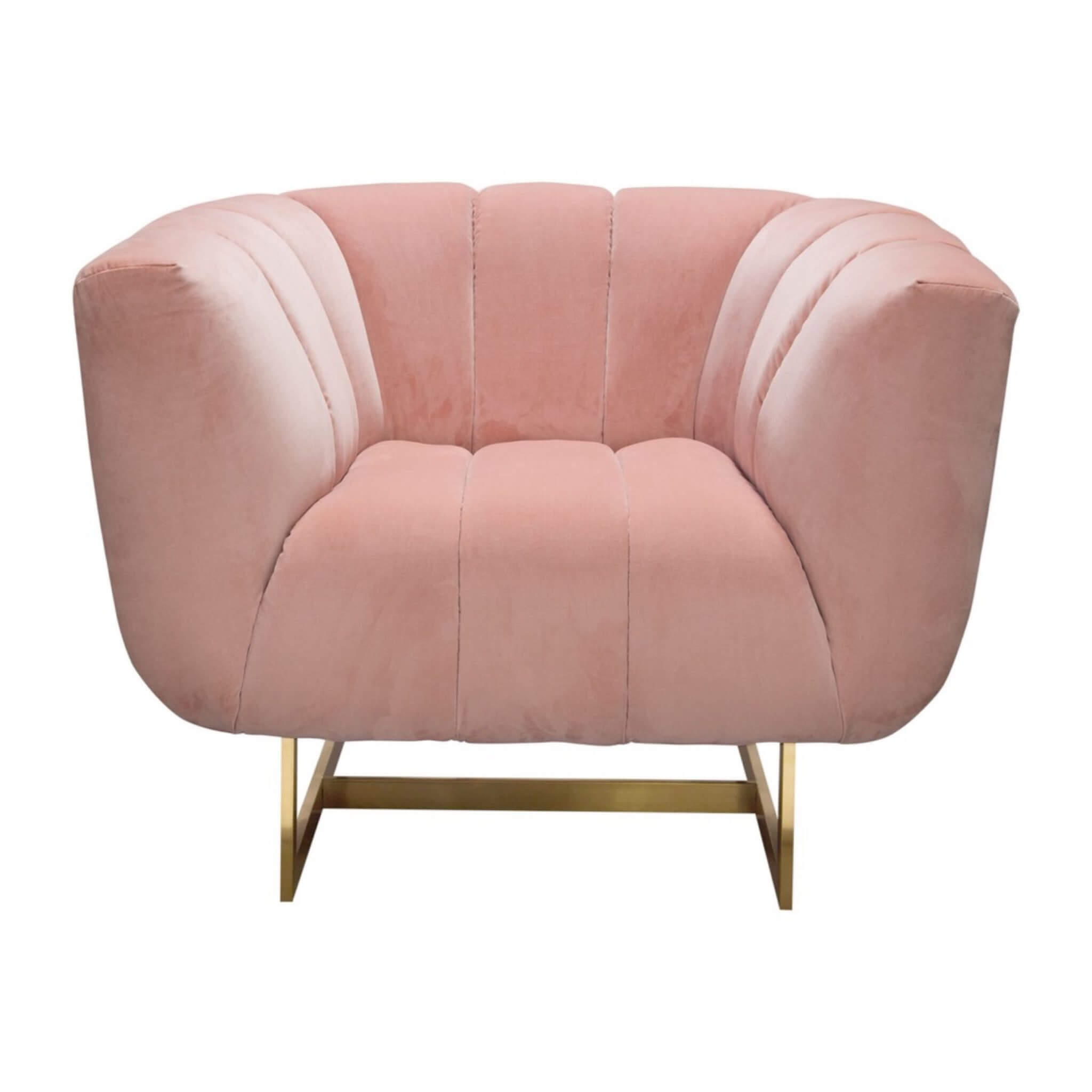 Chelsea Blush Velvet Chair – Glam Party Rentals
