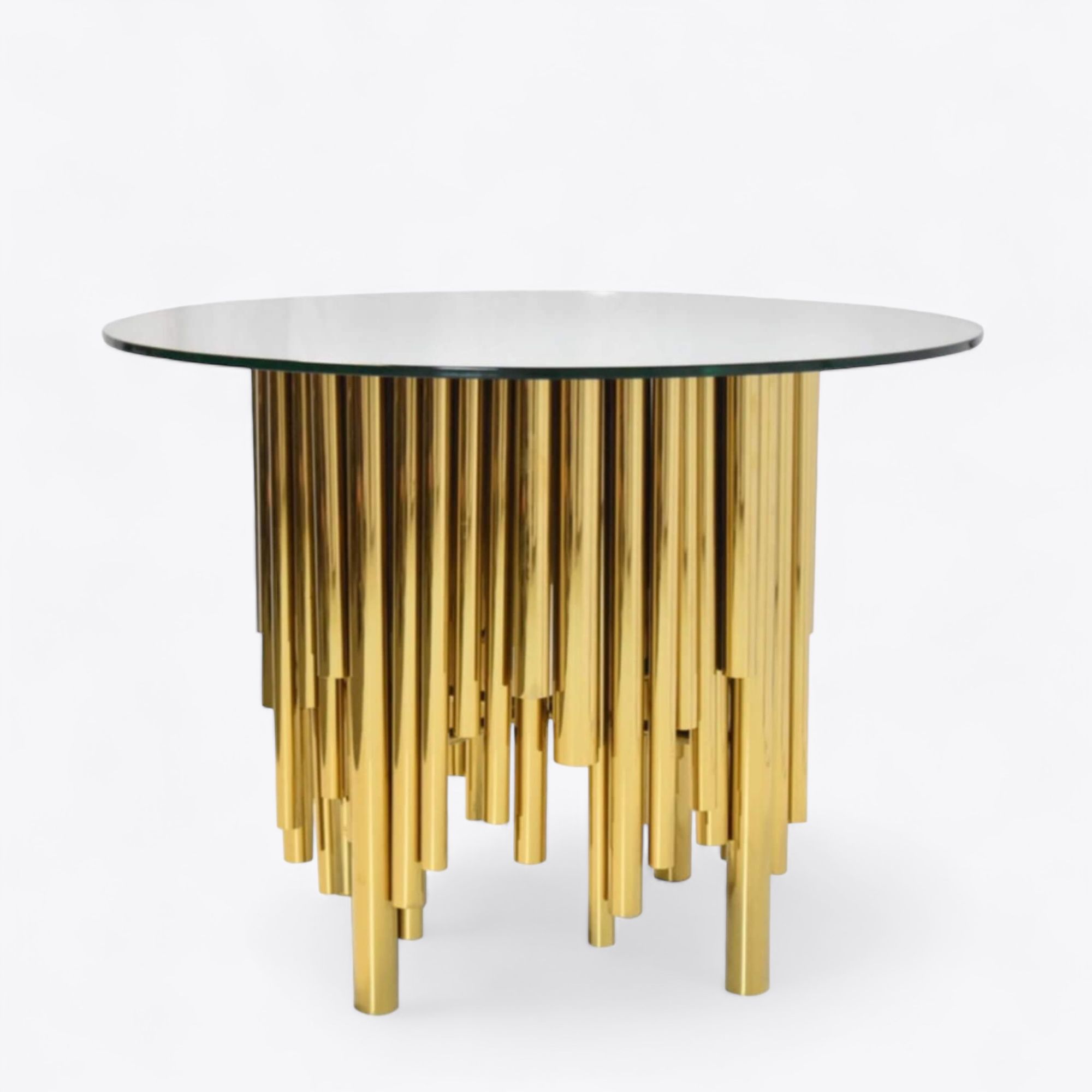 Luxor Round Gold Dining Table