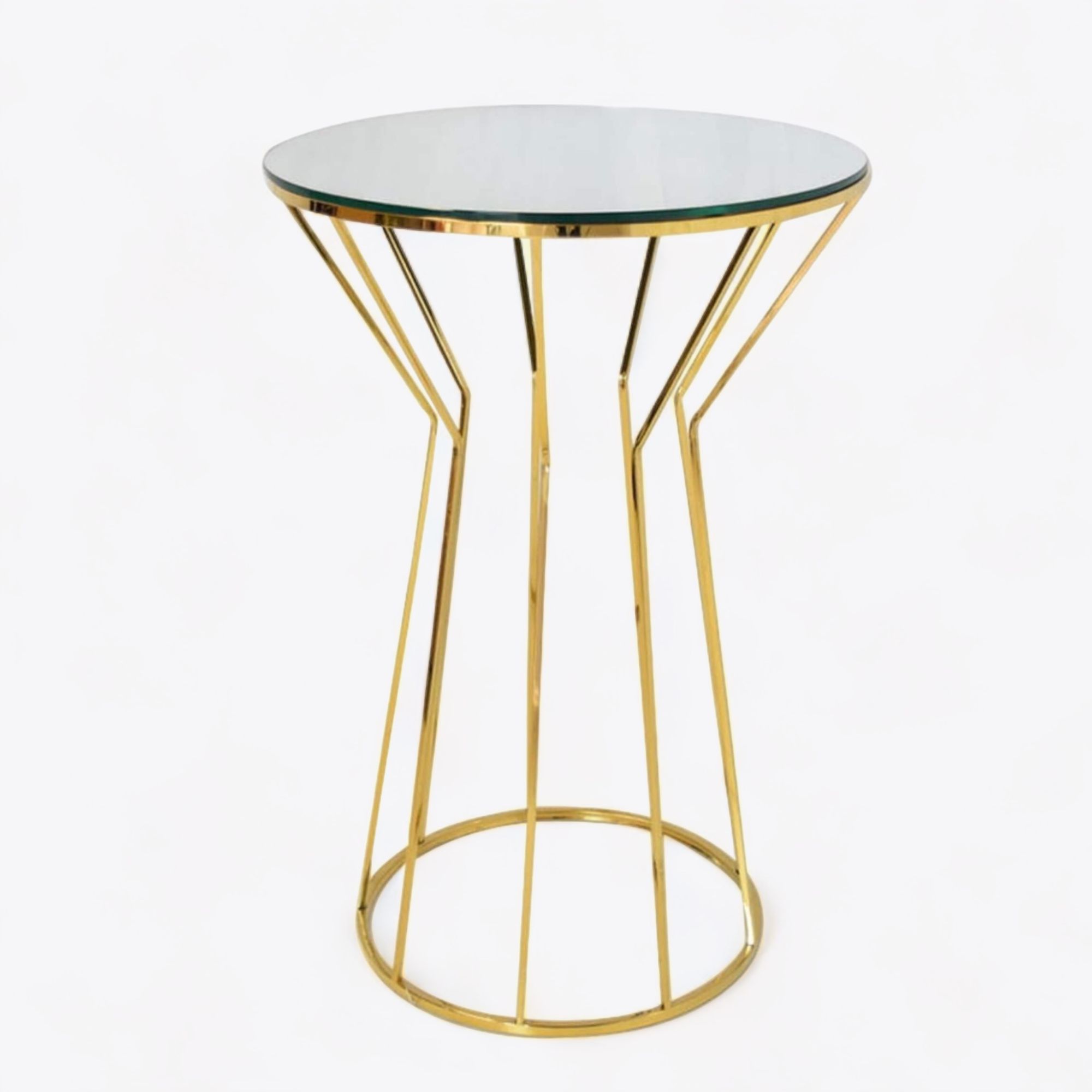 Noah Gold Highboy Table