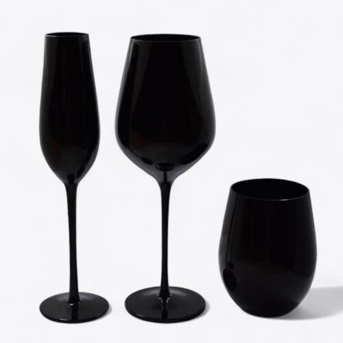 Orlov Black Glassware Collection