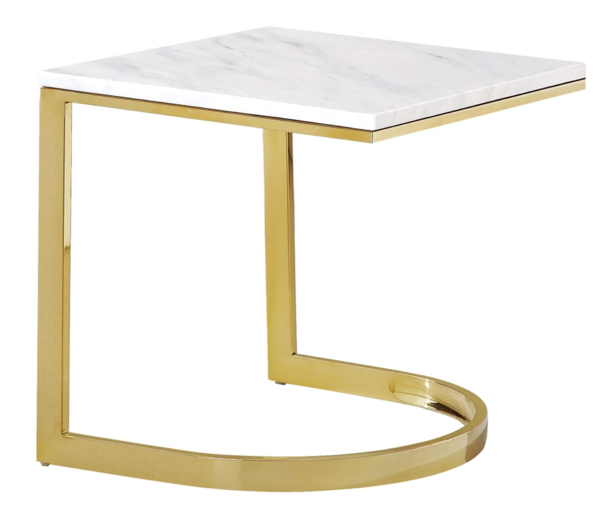 Ashgabat Marble Square Side Table