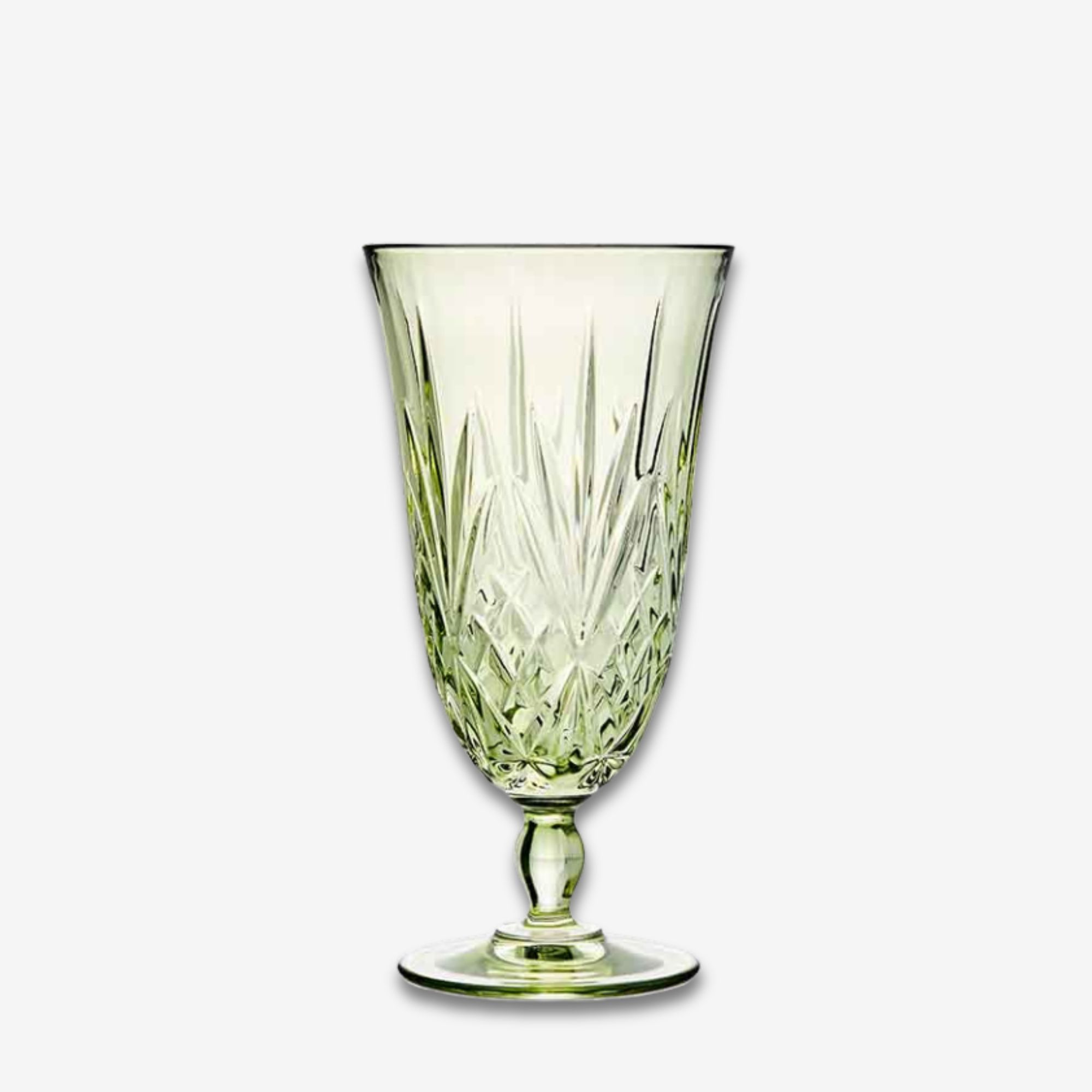 Murano Green Water Goblet 13.522