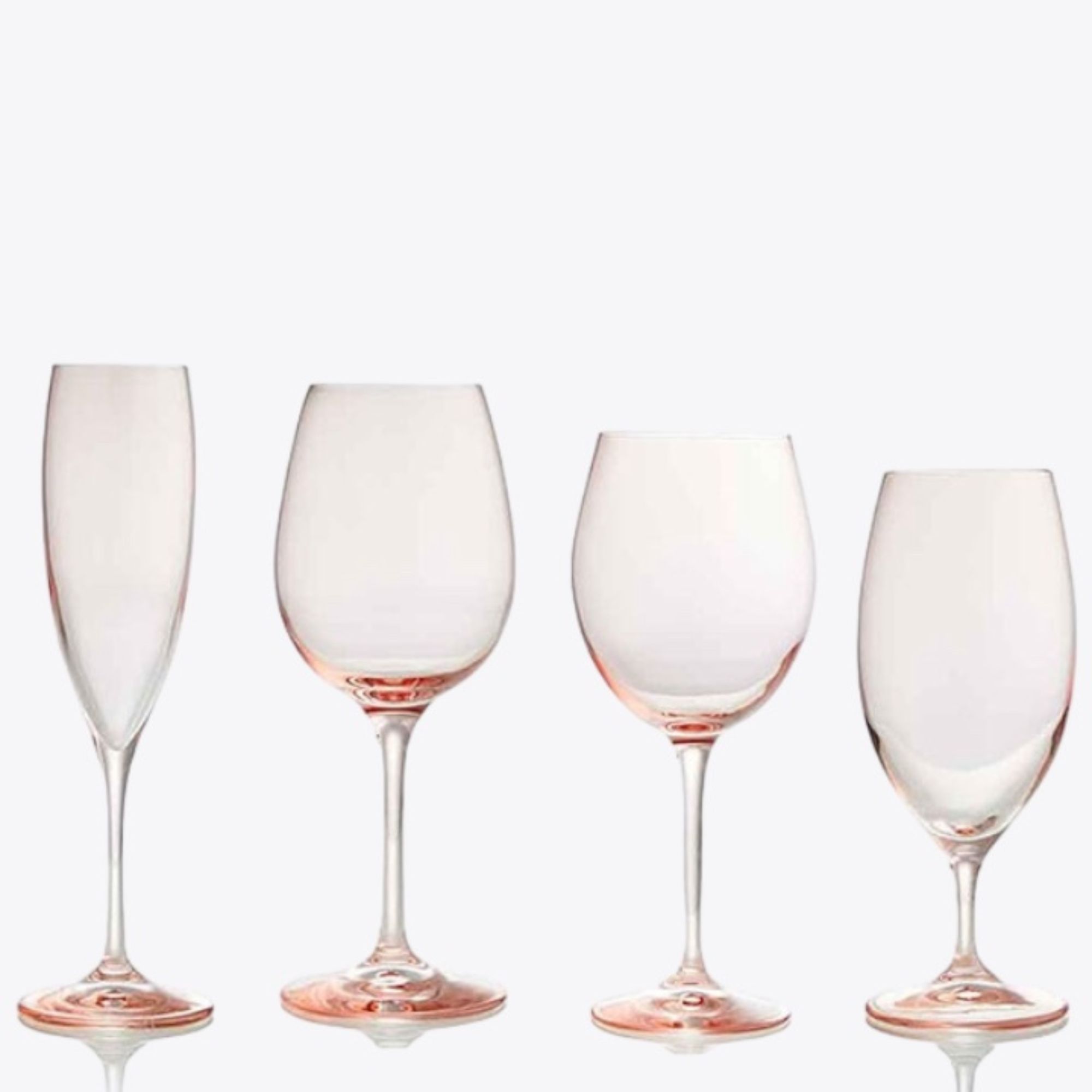 Alice Blush Glassware Collection