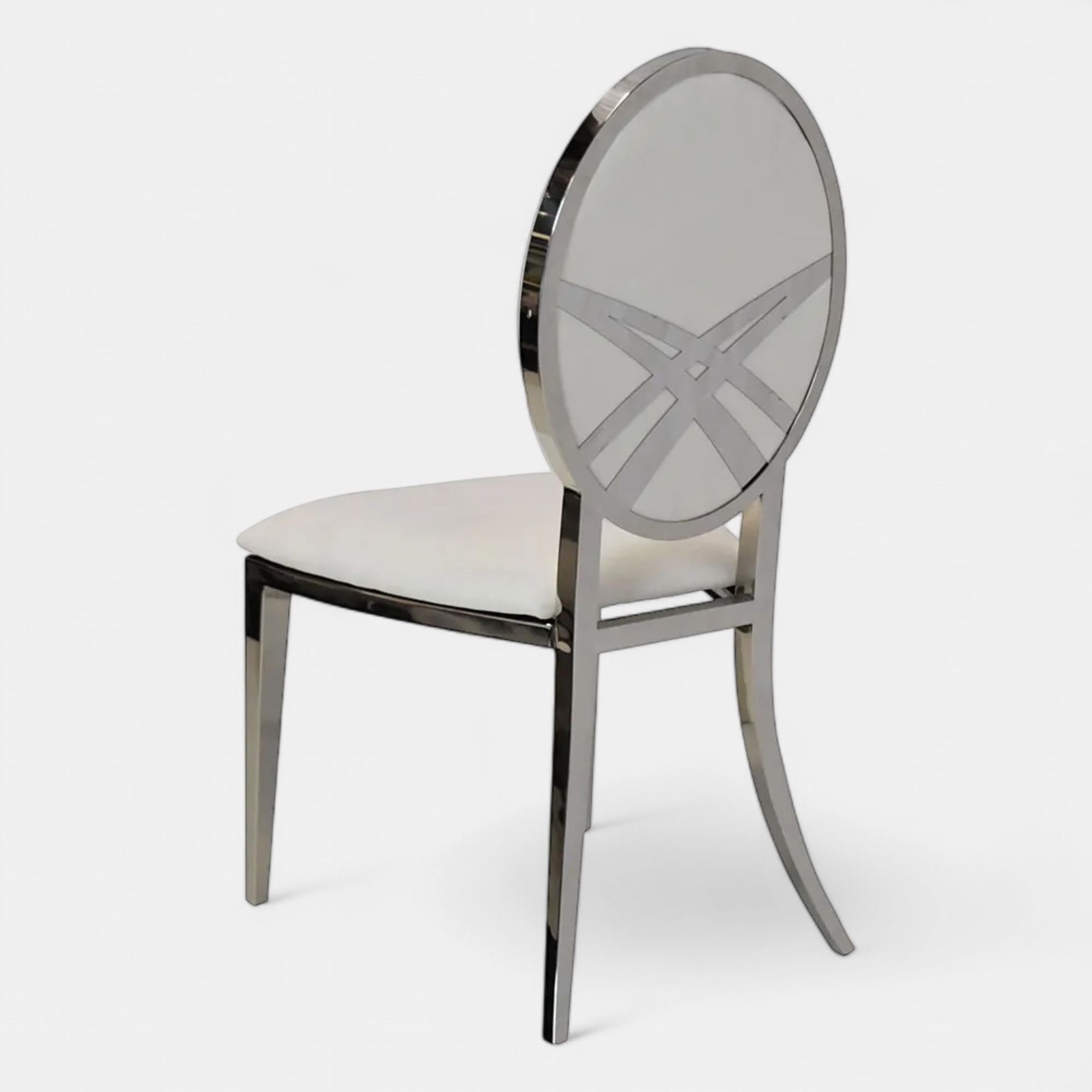 Imperial Silver Dining Chair - Lace