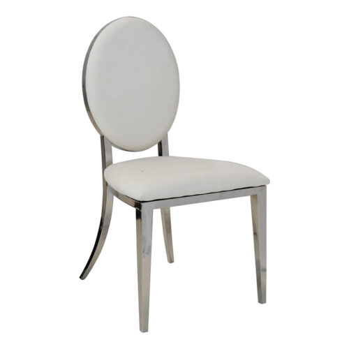 Imperial Silver Dining Chair Whitejpg