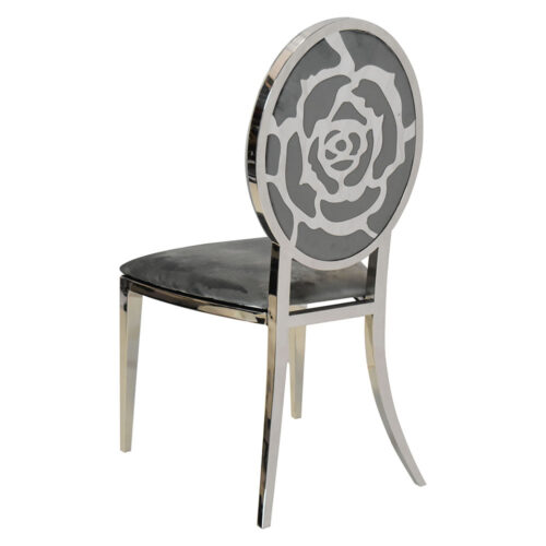 Imperial Silver Dining Chair – Rose Gray