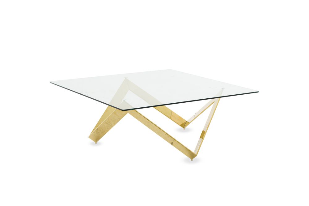 Zig Zag Gold Coffee Table