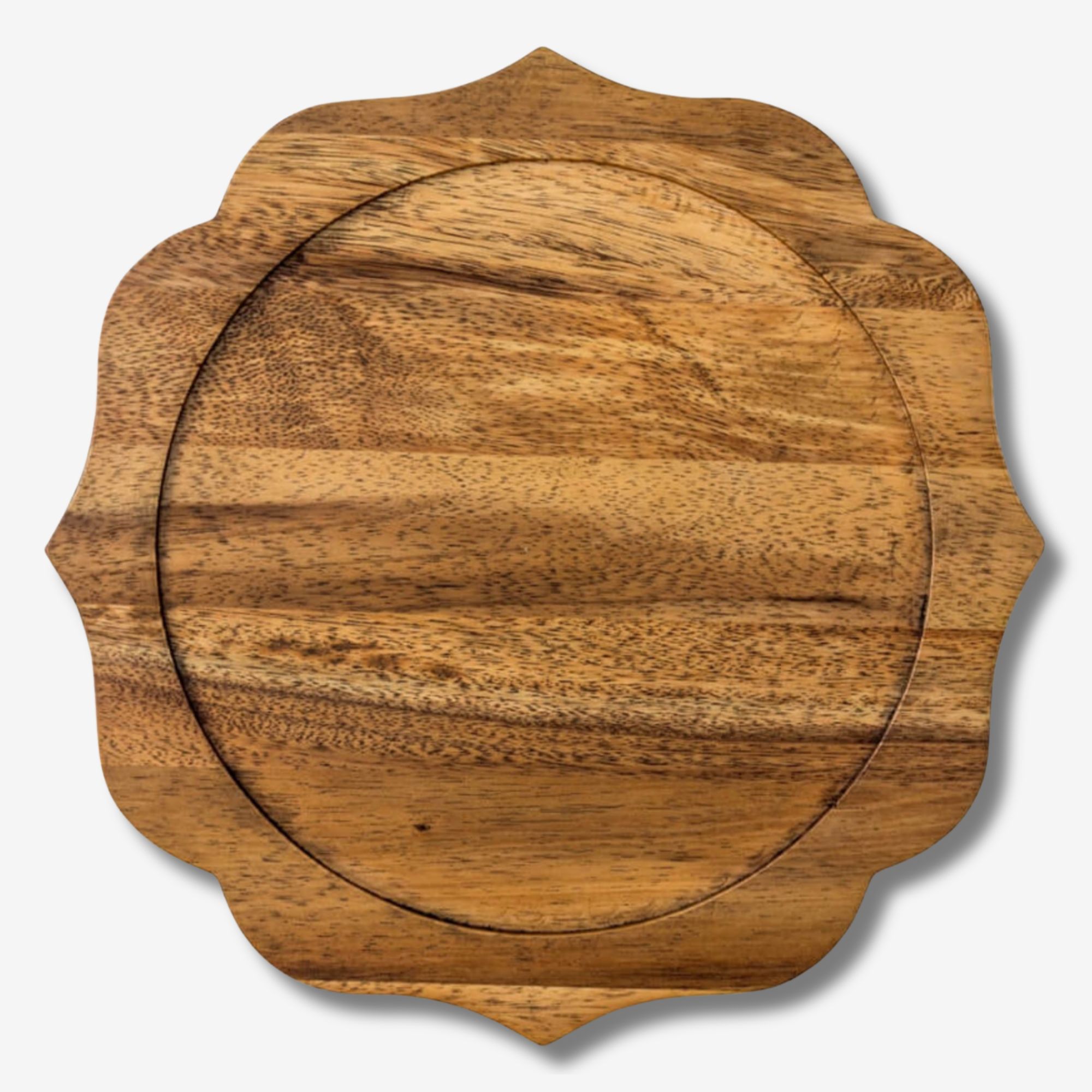 Acacia Wood Charger 13%E2%80%B3