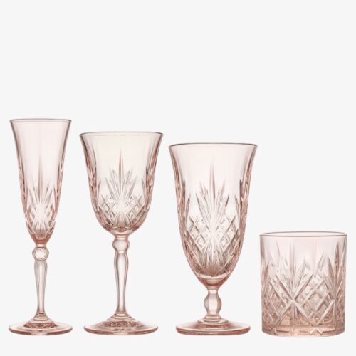 Murano Blush Glassware Collection 1