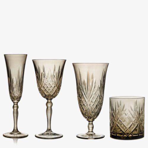 Murano Smoke Glassware Collection 1