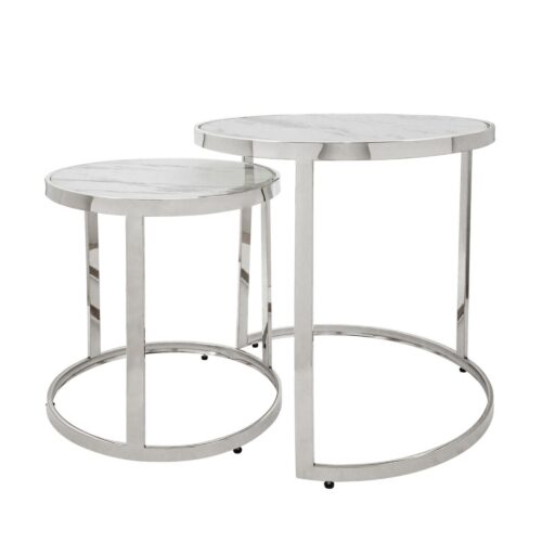 Adeline Silver Side Table