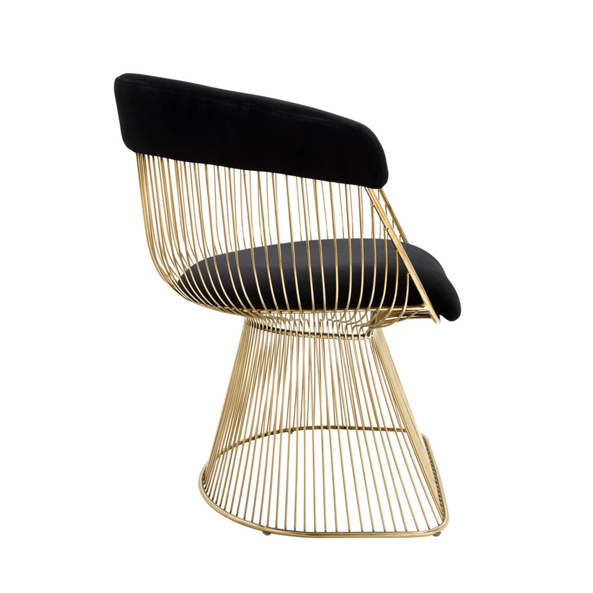 Black and gold online lounge chair