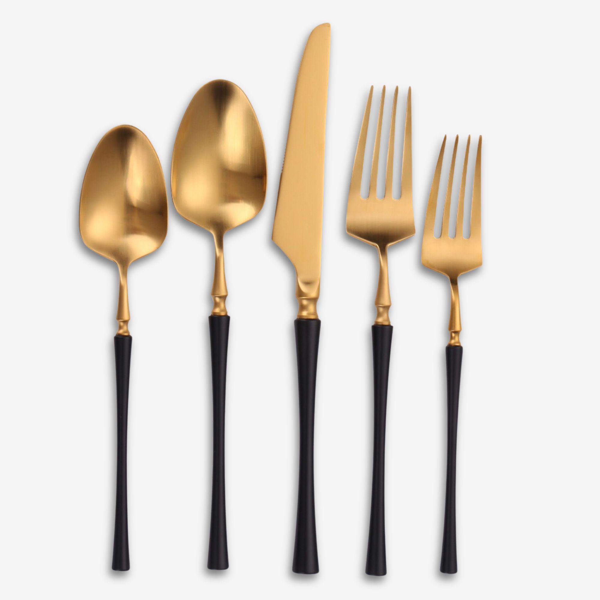 Carlton Black Gold Flatware Collection