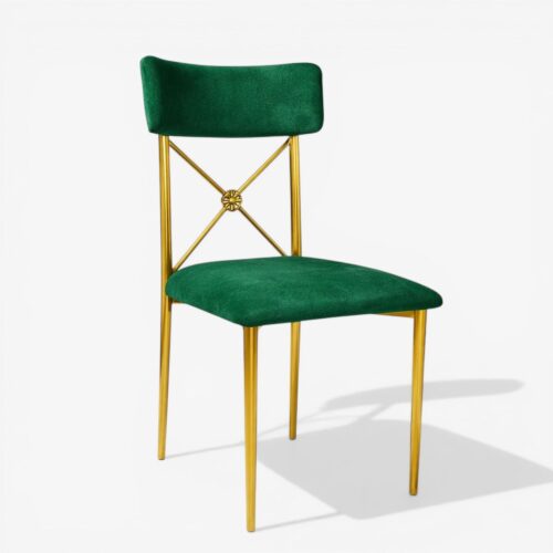 Diana Gold DIning Chair Green