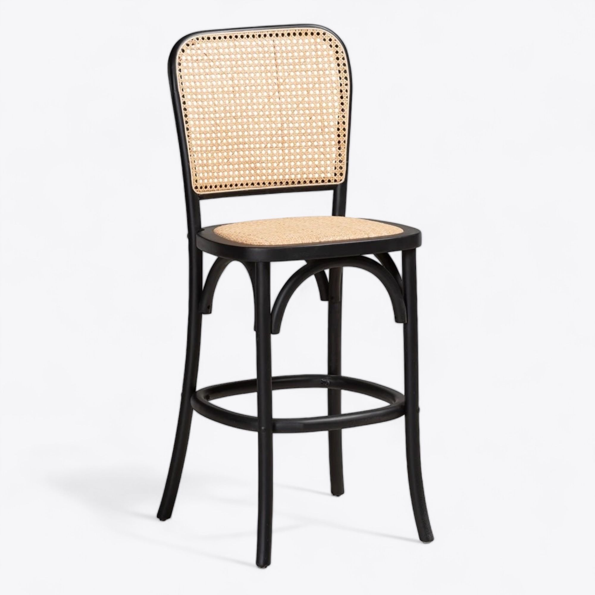 Bali Rattan Cushion Barstool