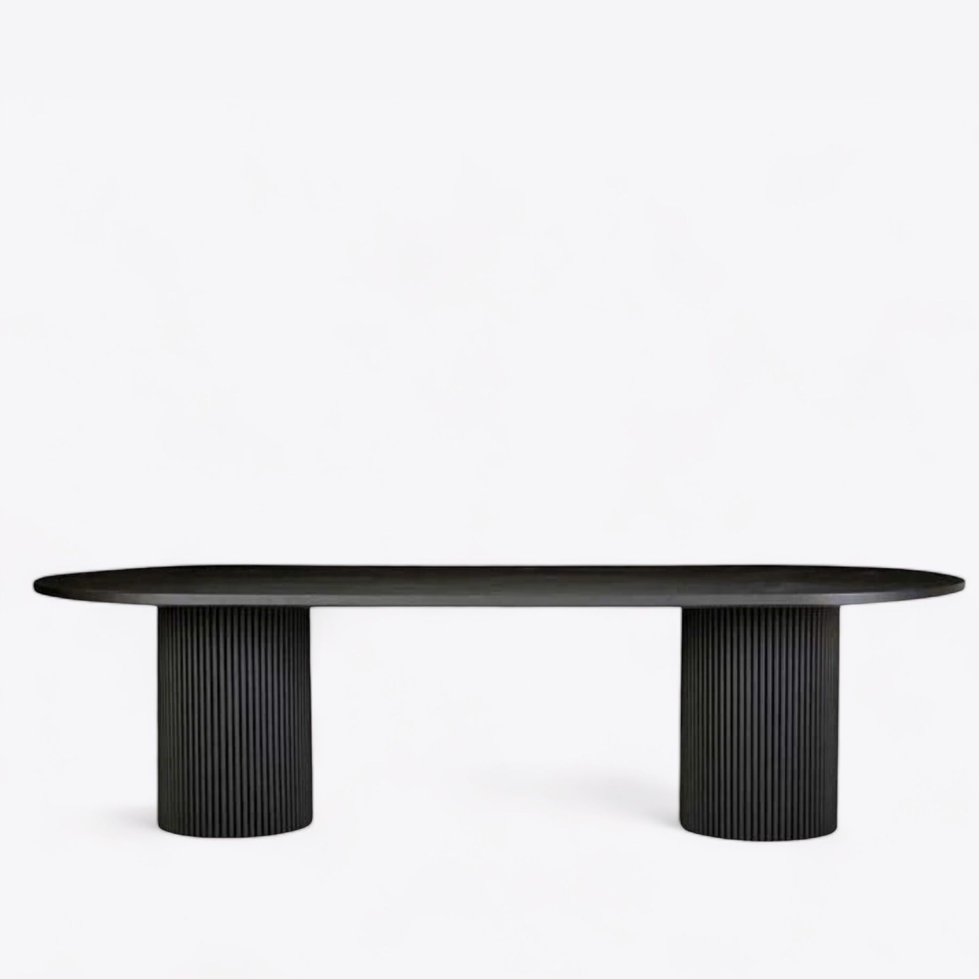 Bali Black Oval Dining Table 1