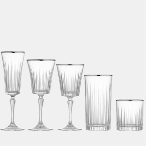 Baccarat Silver Glassware Collection