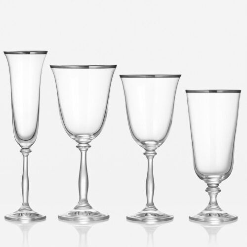 Chateau Silver Glassware Collection