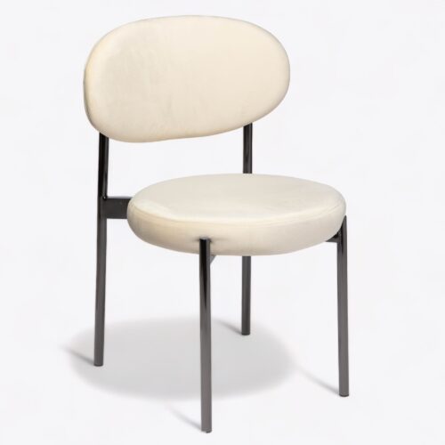 Etna Black Dining Chair White