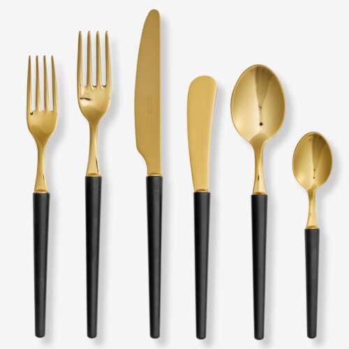 Kalahari Gold Black Flatware Collection