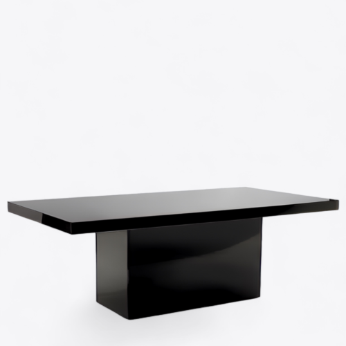 Manthatan Black Rectangular Dining Table