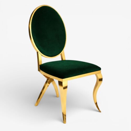 Annabelle Gold Dining Chair Green