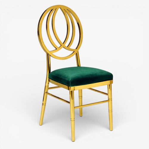 Bellini Gold Dining Chair Green