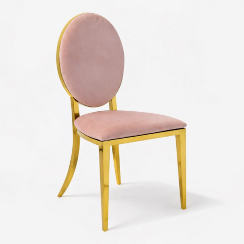 Imperial Gold DIning Chair Blush
